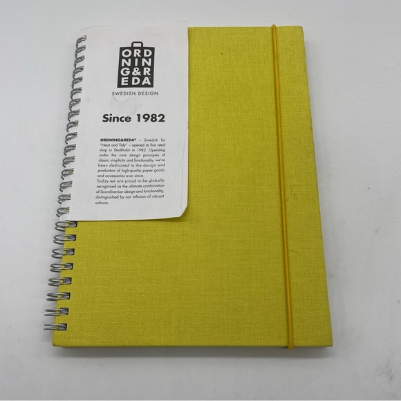 Ordning & Reda Notebook Yellow NEW Pencil Pink Used - Picture 2 of 15